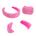 thumbnail image 3 of Women's Sparkling Crystal Padded Rhinestone Wide Bejeweled Hair Headband Party Hairband Hair Accessories, 3 of 5
