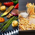 thumbnail image 3 of COOKINA (4-pack) Two Reusable 100% Non-Stick Grilling Mats & Two Baking Sheets, Black & Tan, 40x50 cm & 40x60 cm, 3 of 3