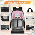 thumbnail image 3 of KUIFORTI Pink Axolotl Print Bookbag with Lunch Box, 4 Piece Kids Backpack Set for Elementary Middle School Students, Cute Boys Girls School Bag with Pencil Pouch Water Bottle Sleeve, 3 of 7