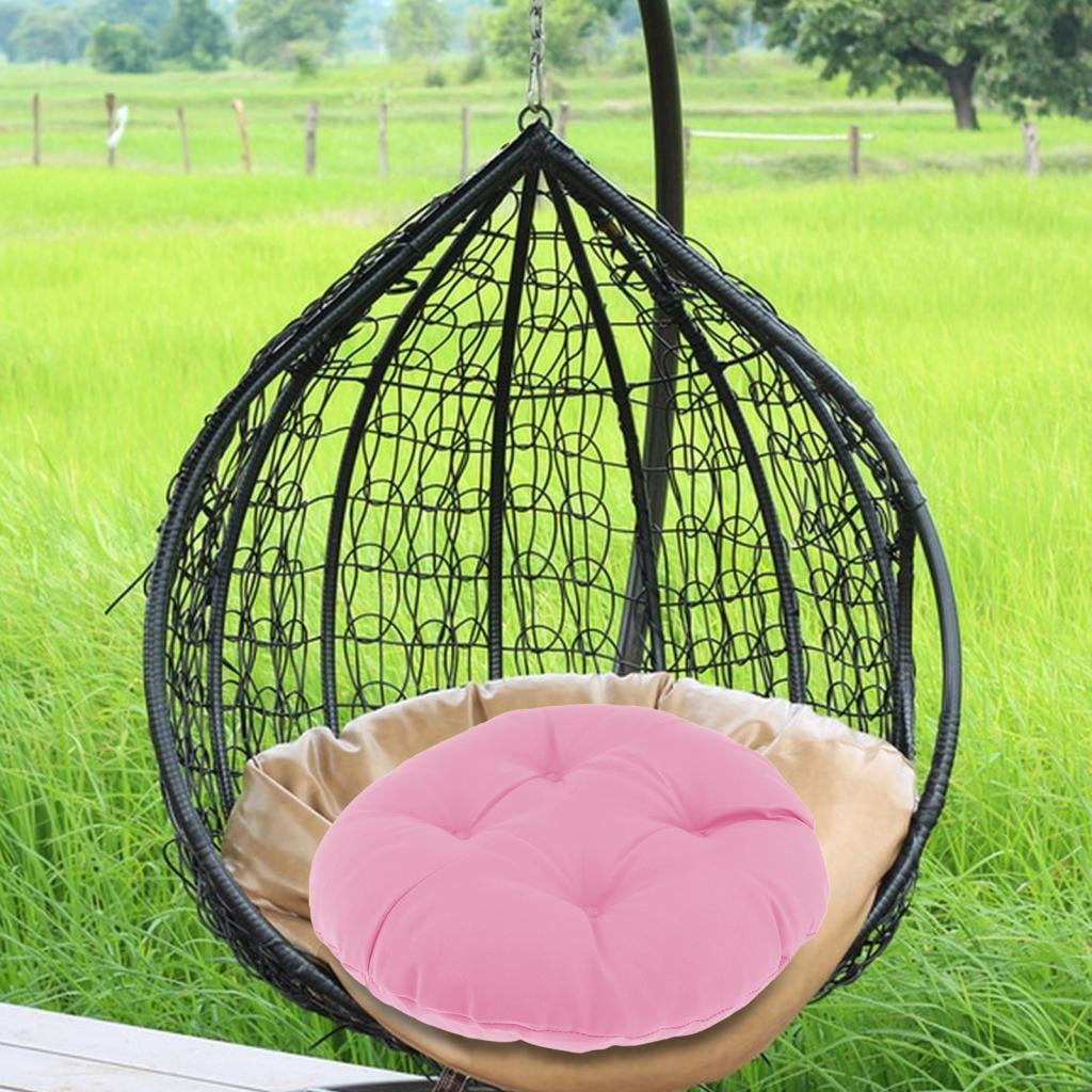 Miulika Hammock Chair Cushion Outdoor Seat Cushion Thick Removable Swing Chair Pad Garden Chair Mat for Patio Porch Household Balcony pink