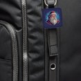 thumbnail image 6 of Santa Father Christmas Xmas Faux Leather Square Keychain, 6 of 7