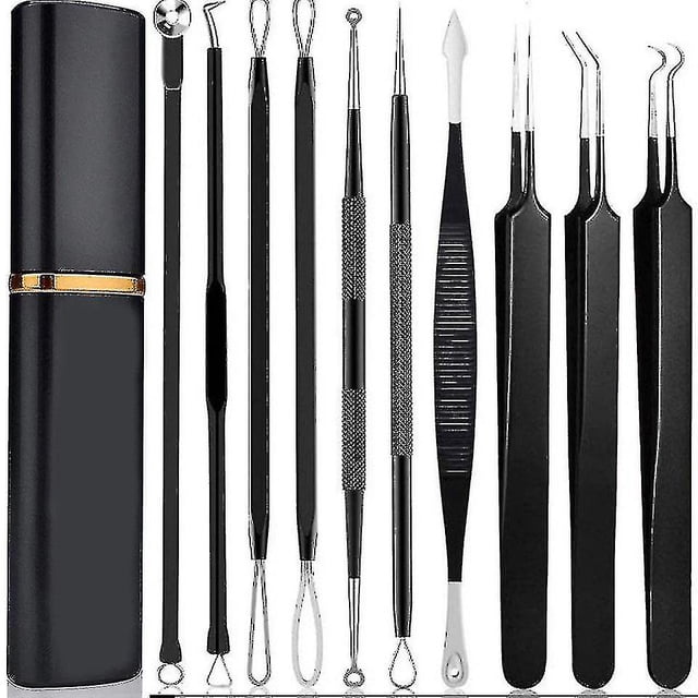 Kit de herramientas Pimple Popper, 10 piezas Kit de eliminación de herramientas Pimple Comed Ctor