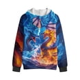 thumbnail image 4 of Pzuqiu Dragon Zip Up Hoodies for Boys 14-16 Fleece Long Sleeve Jacket Outfits Elastic Boys Hooded Clothes with Pocket Toddlers' Pullover Hoodie Sweatshirt for Kids and Toddlers, 4 of 6