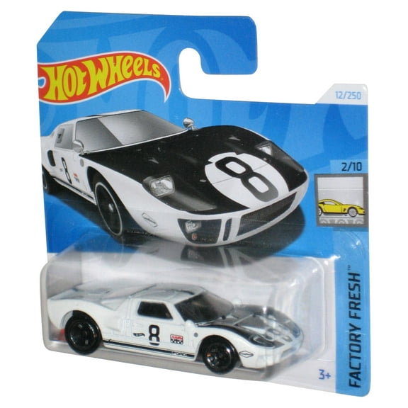 Hot Wheels Factory Fresh 2/10 (2021) White Ford GT40 Toy Car 12/250 - (Short Card)