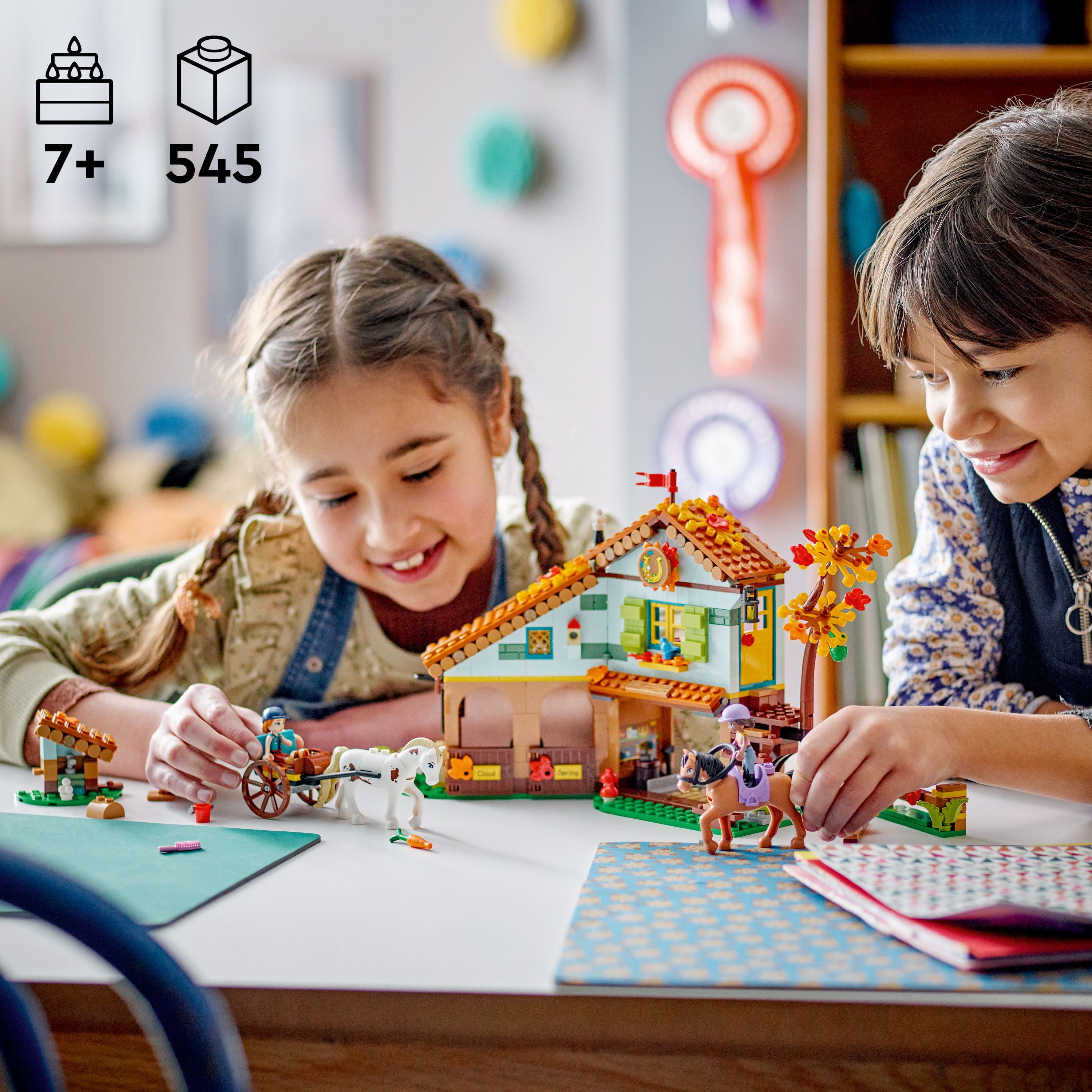 LEGO Friends Autumn’s Horse Stable Building Set, Birthday Gift for Kids Who Love Animal Toys, 41745