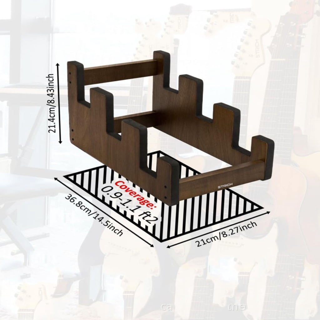 Elegant Vertical Guitar Rack For Multiple Electric Guitars Compact Design Including Soft Padding