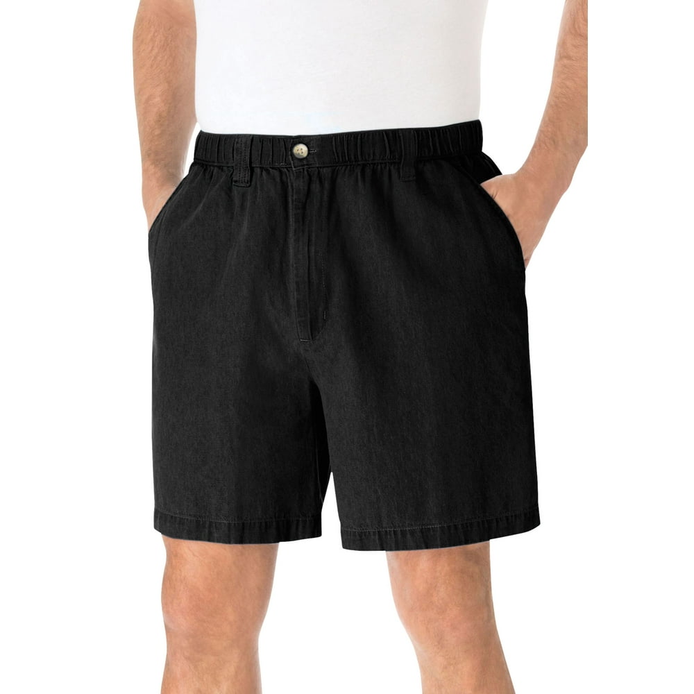Kingsize KingSize Men's Big & Tall Knockarounds 6" PullOn Shorts Big 6XL, Black Walmart