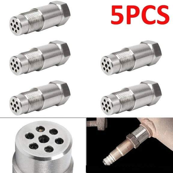 CHGRNLF 5 Pack 60mm Oxygen Sensor Thread Adapter, M18X1.5 Thread Adapter Stainless Steel
