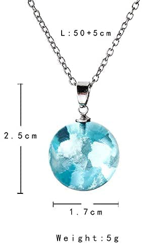 Boy Pendant Blue Opal Women's Necklace Sterling Silver Chain – Lulugem.com