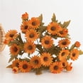 thumbnail image 6 of ERTZAE Artificial Daisy Chamomile Hand Tied Bouquet,Orange,12 Inch Faux Flower for Wedding Home Decor,Faux Wildflower Bouquet,Realistic Silk Flowers,Versatile Centerpiece for Vase,Table or DIY Crafts, 6 of 9