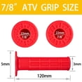 thumbnail image 3 of ATV Grips APPYU 78 de goma blanda para Polaris 4 Wheeler (rojo), 3 of 7