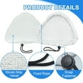 thumbnail image 5 of AIWFL 5 Pcs Triangle Steam Mop Replacement Pads, Reusable Triangular Mop Pads, White, 5 of 10
