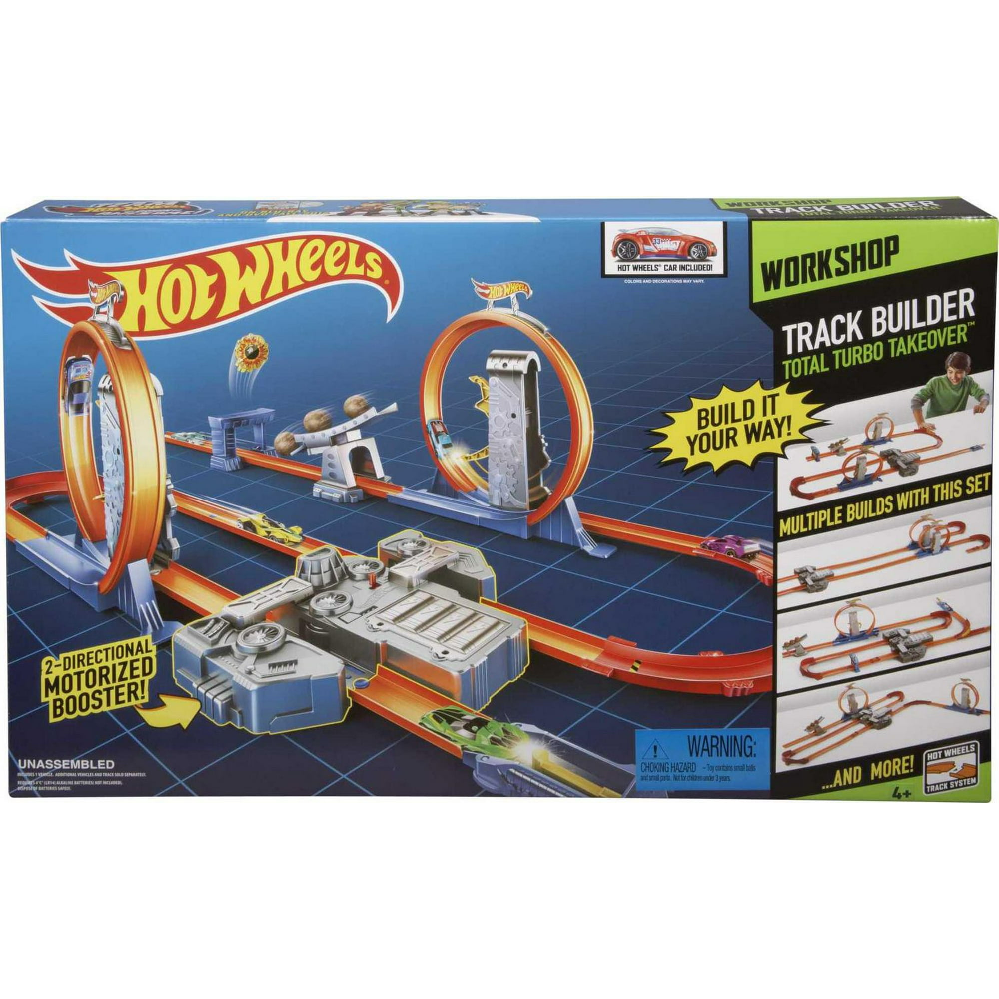 Hot Wheels Track Builder Total Turbo Takeover Track Set - Main Image