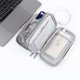 thumbnail image 4 of Organizador de cables de viaje Grey-1, estuches para accesorios electrónicos, bolsa de almacenamiento todo en uno, bolsa de transporte de accesorios [impermeable] para cable de datos USB, 4 of 5