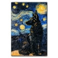 thumbnail image 3 of Belgian Sheepdog Dog Starry Night Canvas Wall Art Prints, Dog Art Canvas Painting Poster,Pet Canvas Painting Puppy Artwork 8x12 inches, 3 of 6