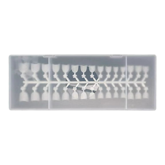 240 Pieces French Short False Nails Tips Half Cover Square Fake Nails Extension Nail Design for Woman Finger Manicure