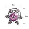 thumbnail image 4 of 4 piezas de adornos de apliques de diamantes de imitación de perlas de copo de nieve de cristal para botones, broches, manualidades, fabricación de joyas, diadema, vestido, decoración de pinzas para, 4 of 8