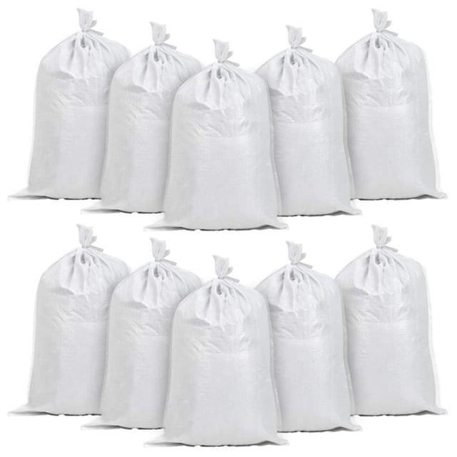 Bolsas de arena Bolsas de arena de polipropileno para trabajo pesado vacías para inundaciones blancas