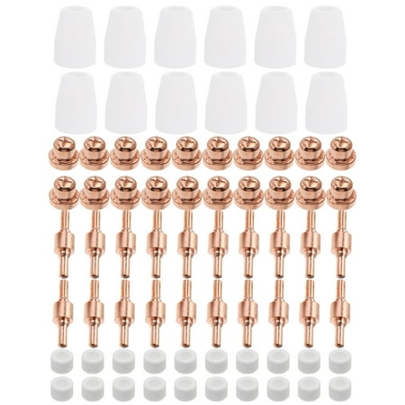 

BESTONZON 100 PCS/Set Plasma Tip Nozzle Consumables Air Plasma Cutter Suit Kit for LG-40 PT-31 Cutting Torch CUT40 CUT50