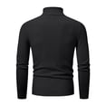 thumbnail image 5 of JUUYY Men's Turtleneck Sweater Long Sleeve Slim Fit Solid Color Knitted Warm Winter Casual Comfortable Base Layer Tops Pullover Black M, 5 of 8