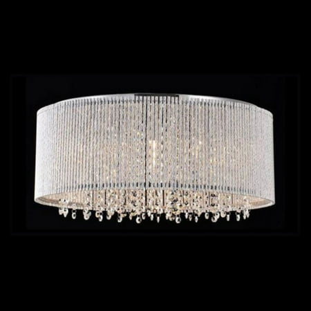 Crystalline Round Flush Mount Crystals Chandelier Com Crystalline Round Flush Mount Crystals Chandelier