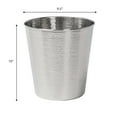 thumbnail image 5 of happimess Remi Modern Classic Textured Steel 2-Gallon Wastebasket, Brushed Steel, HPM1112C, 5 of 7