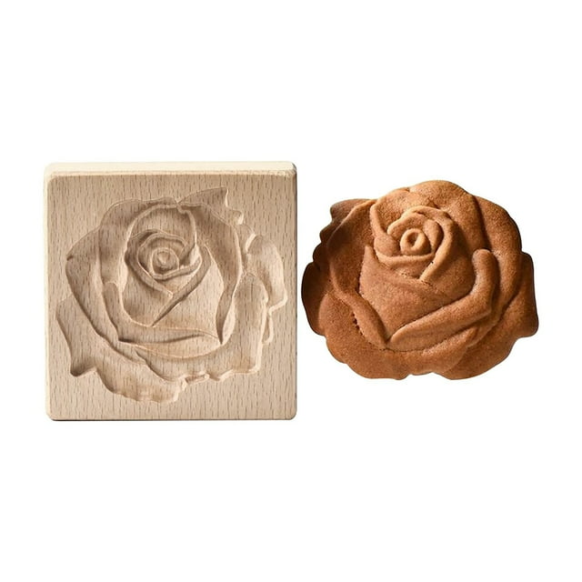 Landzoo One DIY Baking Moulds Wooden Cookie Cookie Moulds Embossing Craft Decorative Baking Tools For Christmas Thanksgiving Christmas Kitchen Multifunctional Healthy Unbreakable Kitchenware