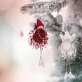 thumbnail image 4 of HEVIRGO Angel Doll Ornament Festive Ornamental Navidad Xmas Tree Plush Knitting Angel Doll Pendant with Small Bell with Wing for Home - Red, 4 of 10