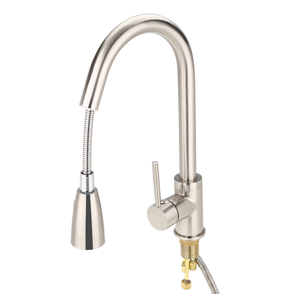 Spptty Water Hose,Modern Style Solid Brass Kitchen Bathroom Basin Sink Faucet Hot & Cold Pipes