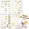 thumbnail image 2 of Bachelorette Party Supplies Kit; Party Tattoos + Girls Night Out Game + 4 Wine Bottle Labels + 4 Wine Hang Tags, 2 of 5