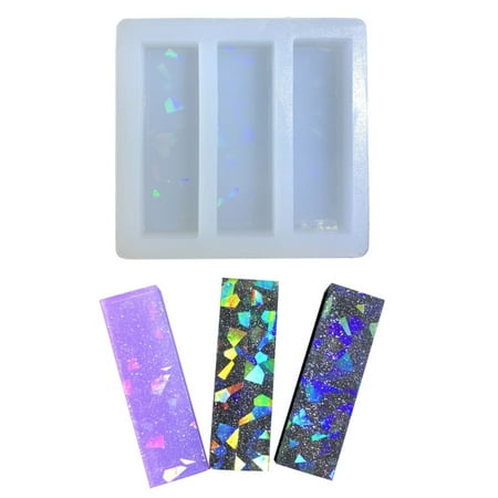 

Silicone Light and Shadow Keychain Mould With Hole Keyring Pendant DIY Crafts