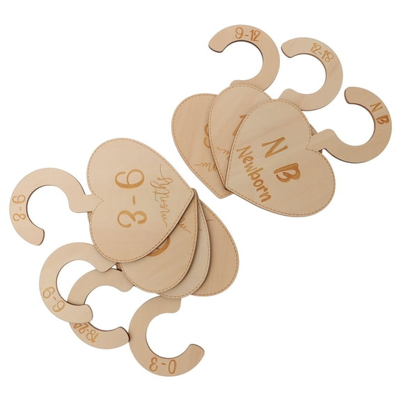 FRCOLOR 7Pcs Infant Wardrobe Dividers Newborn Closet Dividers Toddler Clothes Size Dividers