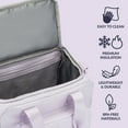thumbnail image 3 of Bentgo Insulated Lunch Bag – Extra-Large Capacity Adult Lunch Bag with Shoulder Strap and External Storage Compartment, Durable, Lightweight, Ideal for Work, School, & Meals On the Go (Lavender), 3 of 7