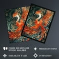 thumbnail image 2 of Artery8 Phoenix Bird and Smoke Clouds Stylised Painting For Living Room Artwork Framed Wall Art Print A4, 2 of 5