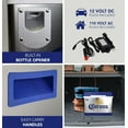 thumbnail image 5 of Corona Cruiser 45L (48 qt) Portable Cooler with Bottle Opener, Thermoelectric Travel Fridge, 12V DC/110V AC, Silver and Blue, 5 of 16
