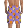 thumbnail image 6 of KLL Yellow Lemon And Orange for Men's 1-Pack Shorts,Sleep Pajama Shorts for Men Soft Pj Shorts Men's Pajama Bottoms Sleepwear -4X-Large, 6 of 7