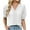 White, variant on Busydd Womens Tops Trendy Lace Short Sleeve Summer Tops for Women Dressy V Neck Solid Color Casual Tops Comfy Versatile Going Out Tops