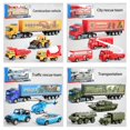 thumbnail image 7 of Kids Boys Construction Vehicles Play Set, Container Truck,Dump Truck, Mixer Truck, Tractor Bulldozer Diecast Vehicle,Birthday Gift 3 4 5 Year Old Toddler Boy Kid Child, 7 of 7