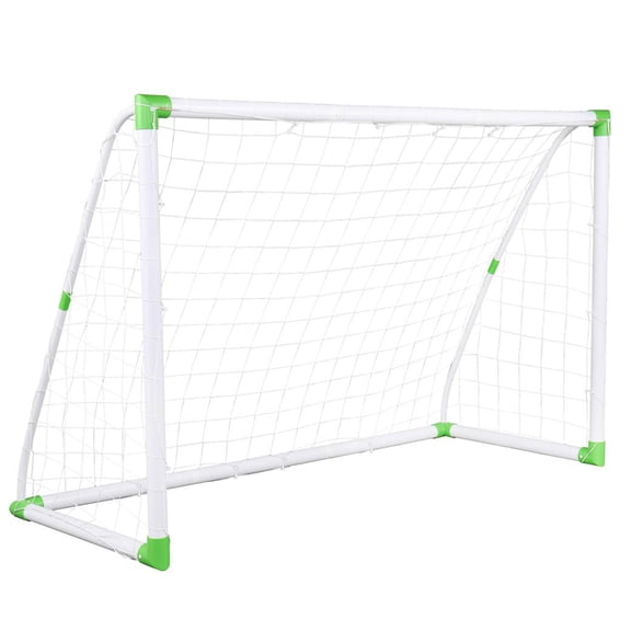 6' x 4' Soccer Goal Training Set with Net Buckles Ground Nail Football Sports