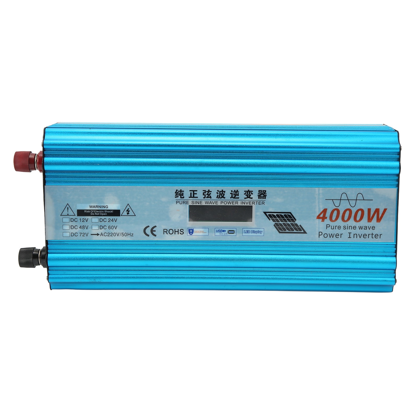 4000 Watt Pure Sine Wave Power Inverter DC60V 72V to AC220V Inverter for Home Appliances Vehicles Industry