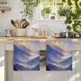 thumbnail image 4 of Purple Mountain Forest Kitchen Towels Set of 4, Modern Abstract Art Oil Painting Absorbent Dish Towels for Kitchen, Microfiber Hand Towel, Quick Drying Tea Towel for Cleaning Decorative Dishcloths, 4 of 7