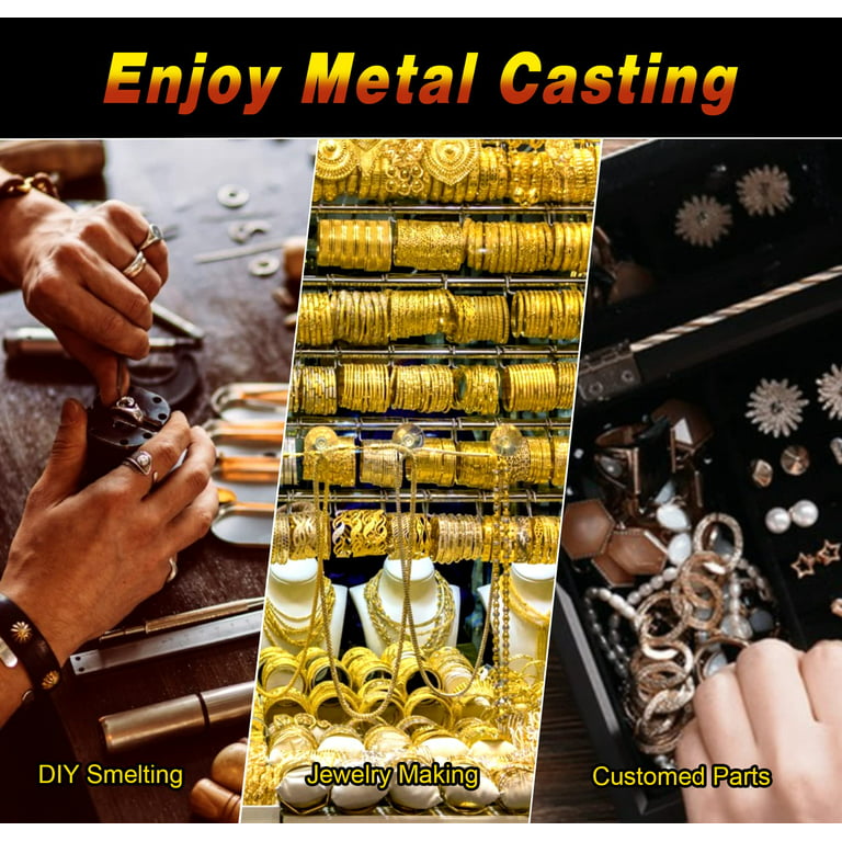 DSstyles 3+1KG Gold Melting Furnace, 2100℉ [Digital Electric][Smelter  Kit][Smelt Quickly] Smelting Furnace for Melt Scrap, Gold, Silver, Copper