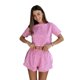 thumbnail image 4 of Pijama de dos piezas de manga corta con estampado de punto y pantalones cortos de moda de verano para uso doméstico, venta al por mayor para mujer, 4 of 5