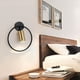thumbnail image 3 of FloreceBien Aplique de pared, luz interior nórdica moderna con foco led giratorio y ajustable para tablero de lectura de dormitorio, 3 of 4
