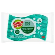 2 Pack - Scotch Brite Sponges Scrub Dots Heavy Duty 3 each Package May Vary