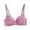 Purple, variant on XFLWAM Lace Bra for Women Adjustable Strap Push Up Full Coverages Everyday Bralette Breathable Thin Lightweight Bras