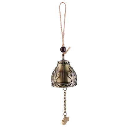 Vintage Metal Fortune Lucky Chinese Style Wind Chime Hanging