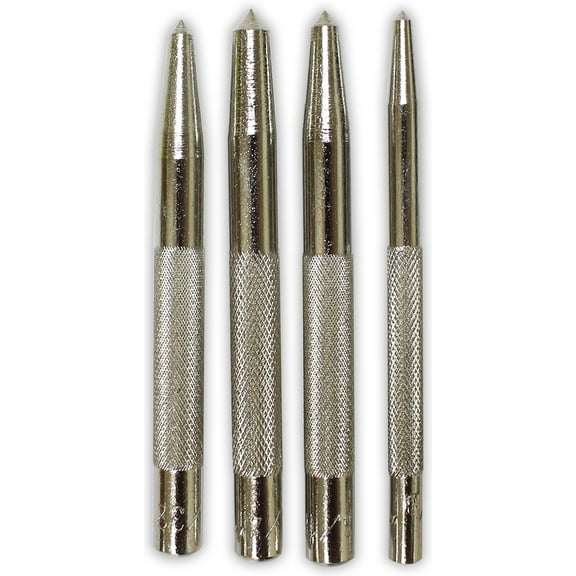 4 Piece Center Punch, 1/8"-1/4"