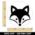 thumbnail image 2 of Sweet Fox Head Face Self-Inking Rubber Stamp Ink Stamper - Fuchsia Ink - Small 3/4 Inch, 2 of 7