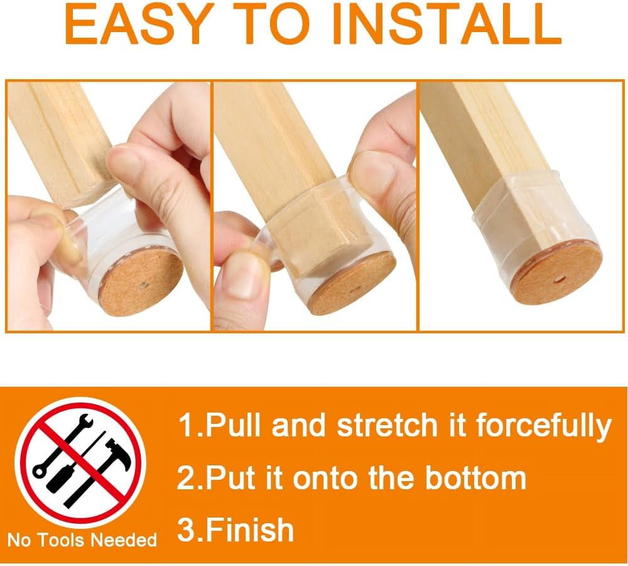 32 count  Chair  Floor Protectors for Hardwood Floors  Covers to Protect  Tile Floors  Felt Pads Furniture  Caps Reduce Noise (Fit:1.3"-2")
